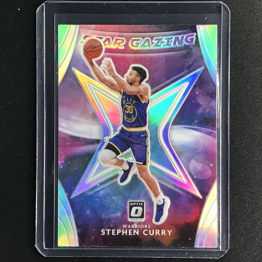 2020-21 Donruss Optic Stephen Curry Star Gazing Holo Silver No 8