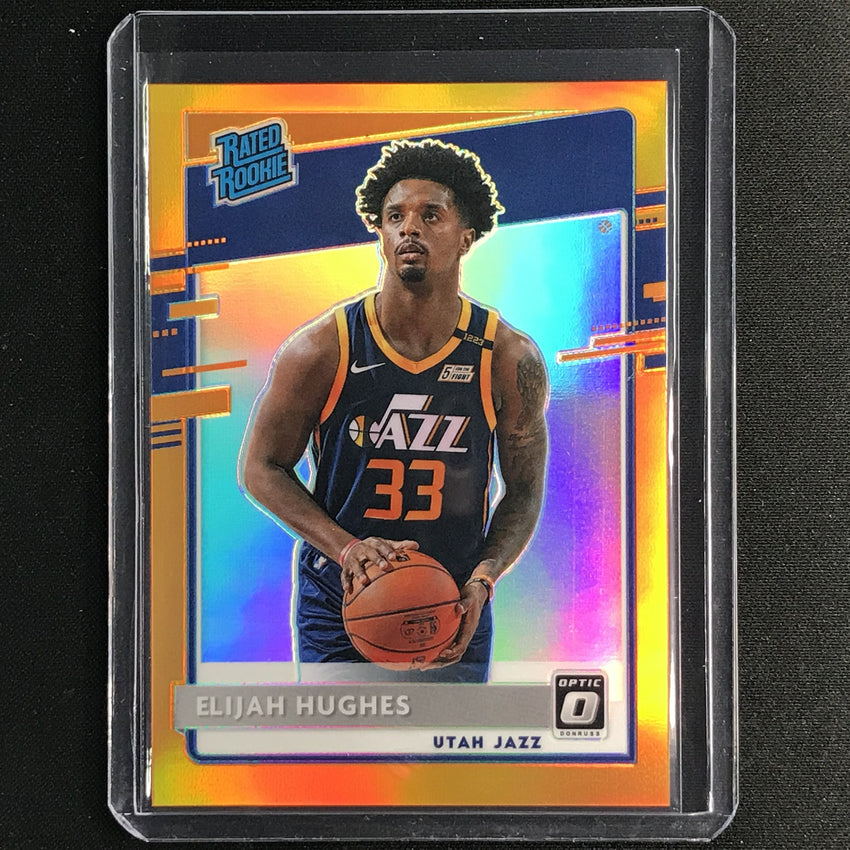 2020-21 Donruss Optic Elijah Hughes Rated Rookie Orange 189/199