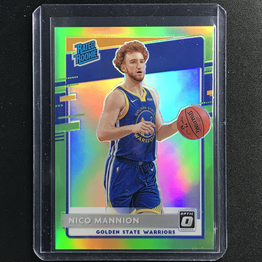 2020-21 Donruss Optic Nico Mannion Rated Rookie Lime Green 14/149