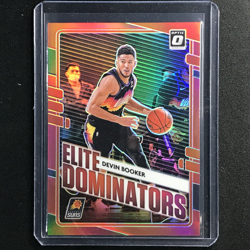 2020-21 Donruss Optic Devin Booker Elite Dominators Red 97/99