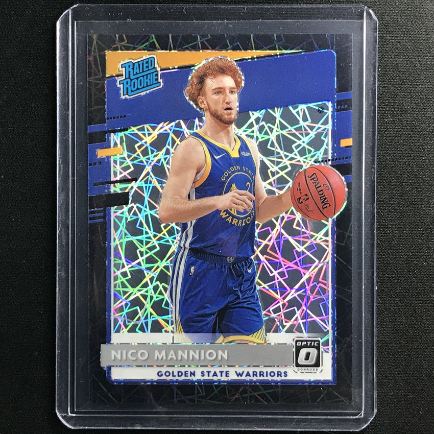 2020-21 Donruss Optic Nico Mannion Rated Rookie Black Velocity 3/39