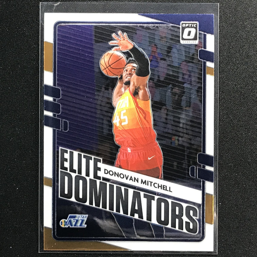 2020-21 Donruss Optic Donovan Mitchell Elite Dominators Base No 15