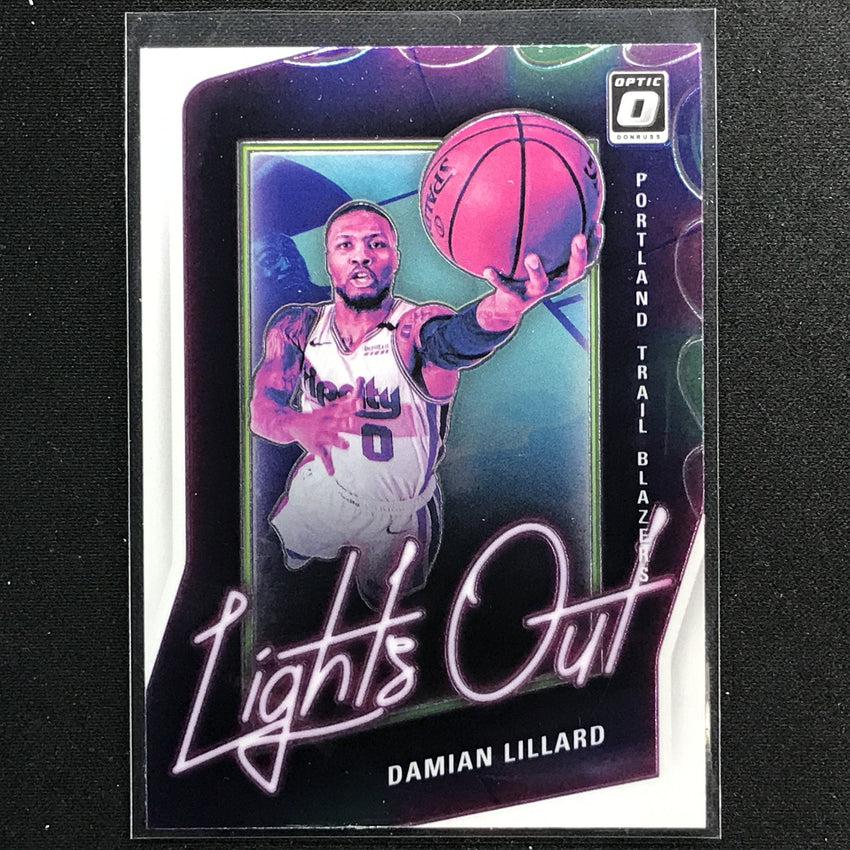 2020-21 Donruss Optic DAMIAN LILLARD Lights Out Base #3