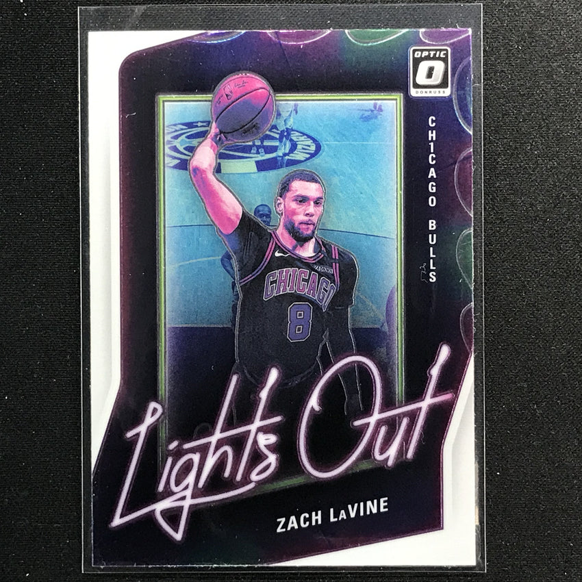 2020-21 Donruss Optic ZACH LAVINE Lights Out Base #13