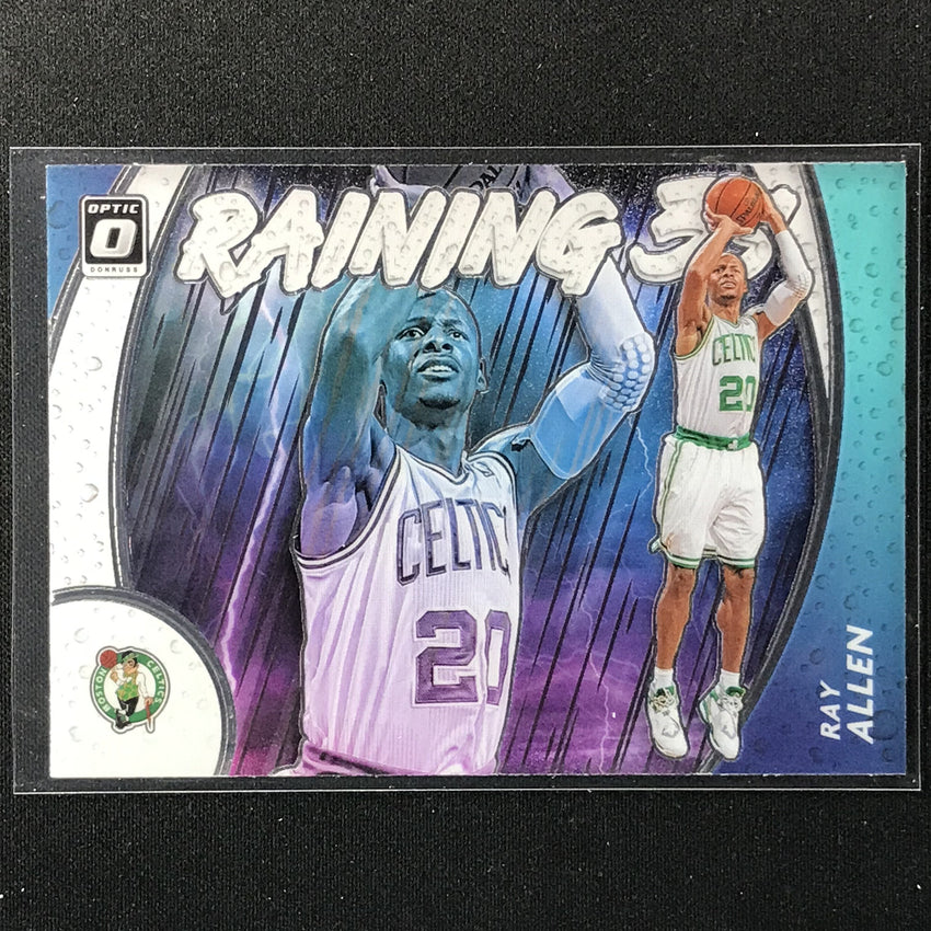 2020-21 Donruss Optic RAY ALLEN Raining 3s Base #1