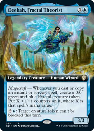 Deekah, Fractal Theorist 353 - Extended Art Commander 2021
