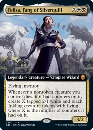 Felisa, Fang of Silverquill 329 - Extended Art Commander 2021