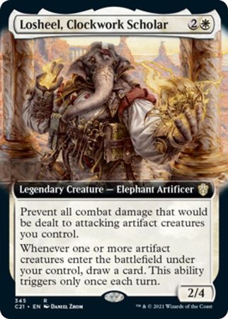 Losheel, Clockwork Scholar 345 - Extended Art Commander 2021