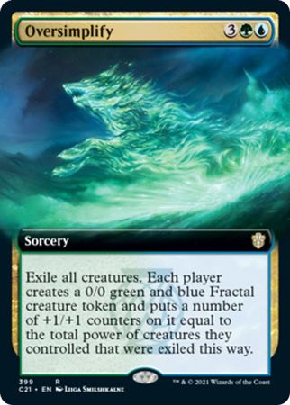 Oversimplify 399 - Extended Art Commander 2021