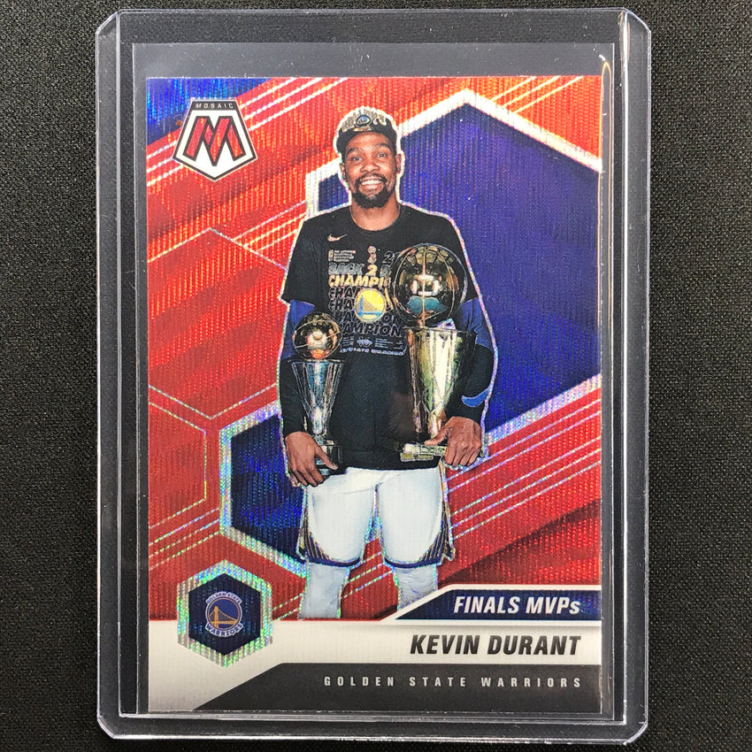 2020-21 Mosaic Kevin Durant Finals Mvps Red Wave No 296