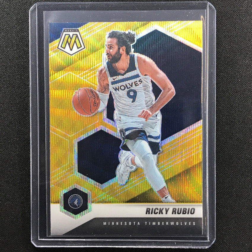2020-21 Mosaic Ricky Rubio Gold Wave Sp No 71