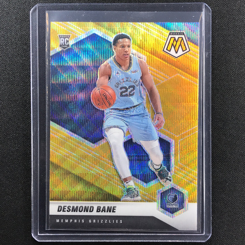 2020-21 Mosaic Desmond Bane Rookie Gold Wave Sp No 211