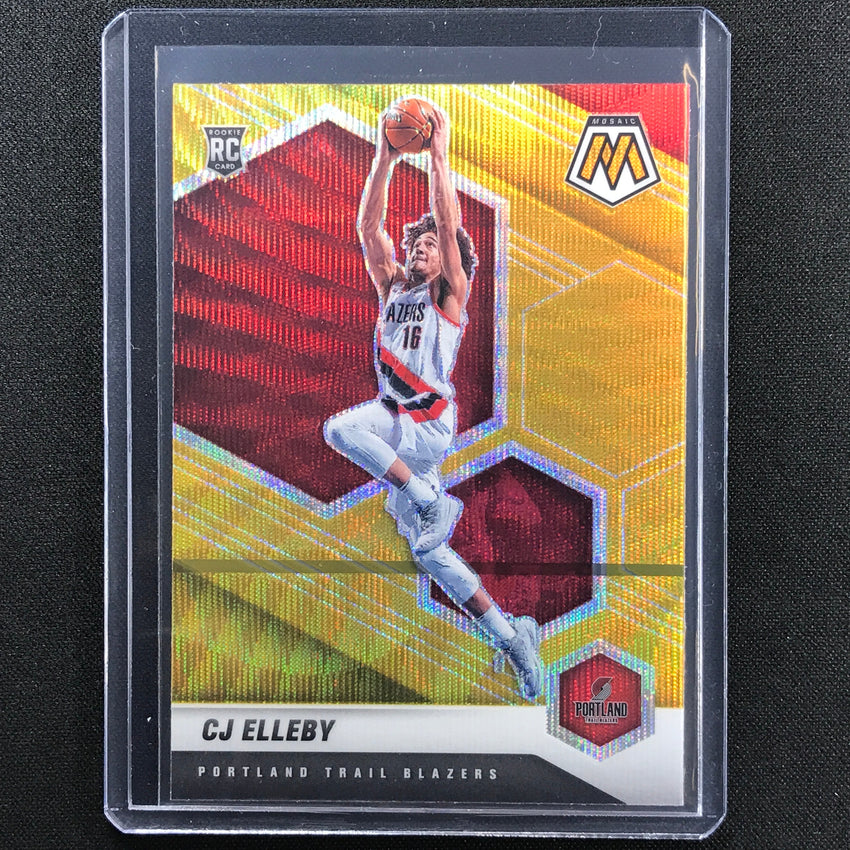 2020-21 Mosaic CJ ELLEBY Rookie Gold Wave SP #232