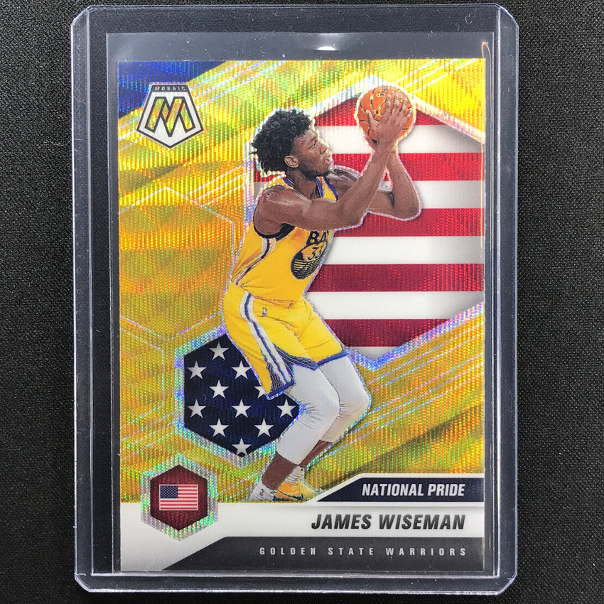 2020-21 Mosaic JAMES WISEMAN National Pride Rookie Gold Wave SP #260