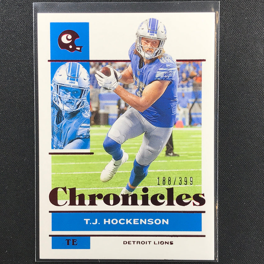 2021 Chronicles T.j. Hockenson Chronicles Base Set Red 188/399