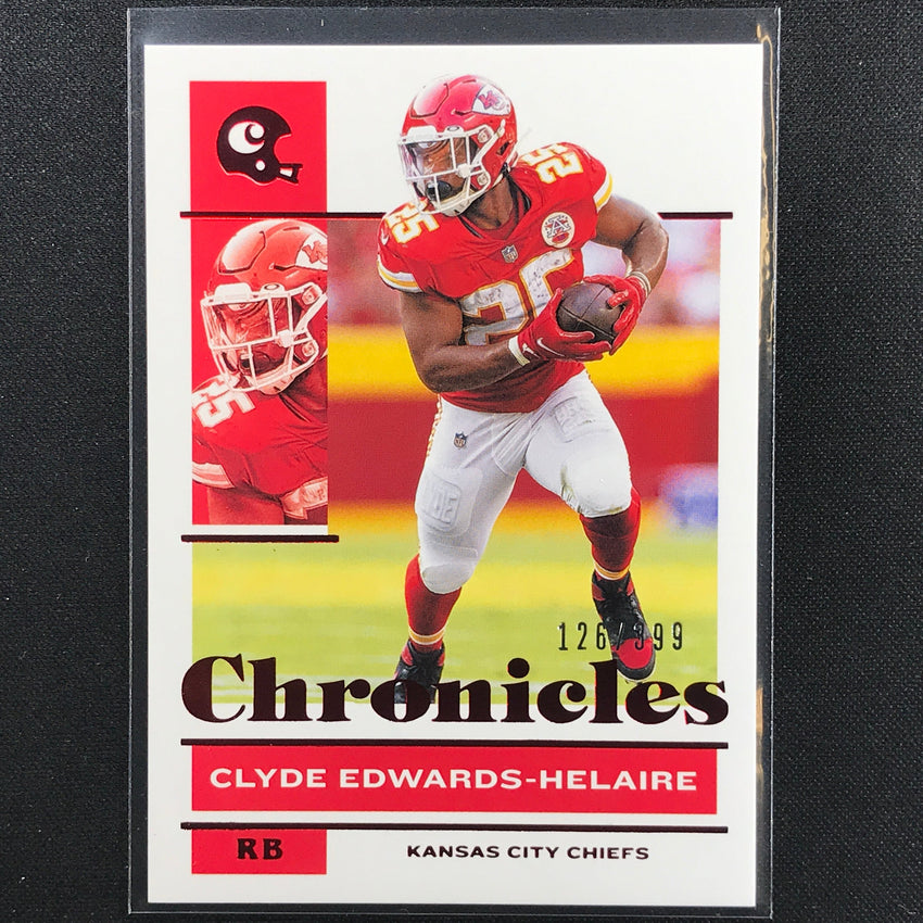 2021 Chronicles Clyde Edwards-helaire Chronicles Base Set Red 126/399