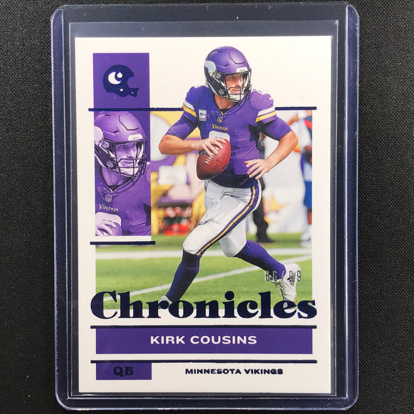 2021 Chronicles Kirk Cousins Chronicles Base Set Blue 86/99