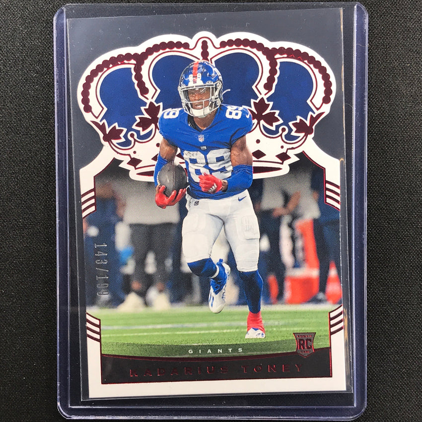 2021 Chronicles Kadarius Toney Crown Royale Rookie Red 143/199