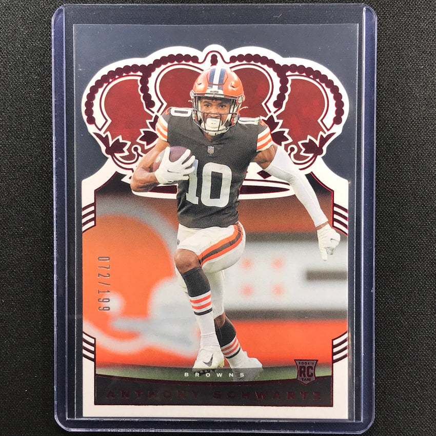 2021 Chronicles Anthony Schwartz Crown Royale Rookie Red 72/199