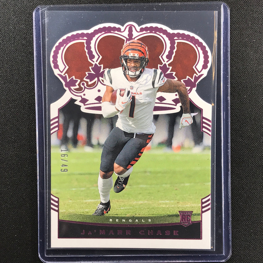 2021 Chronicles Jamarr Chase Crown Royale Rookie Pink 16/49