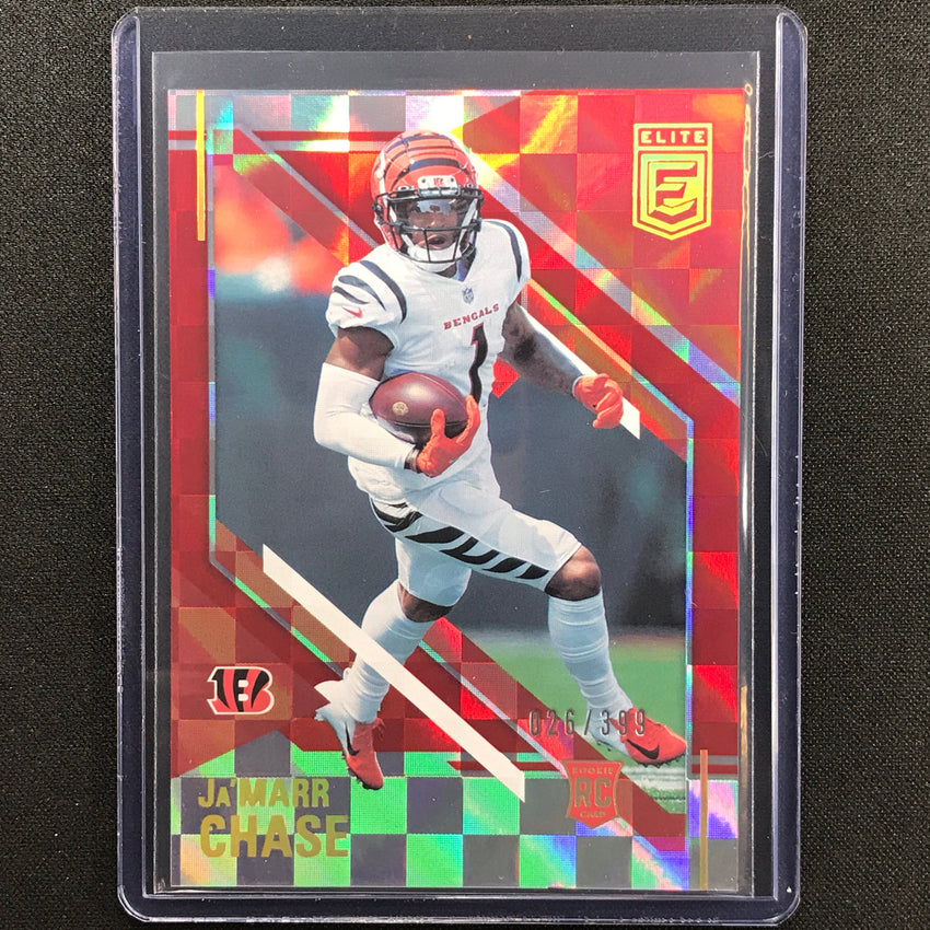 2021 Chronicles Jamarr Chase Donruss Elite Rookie Red 26/399