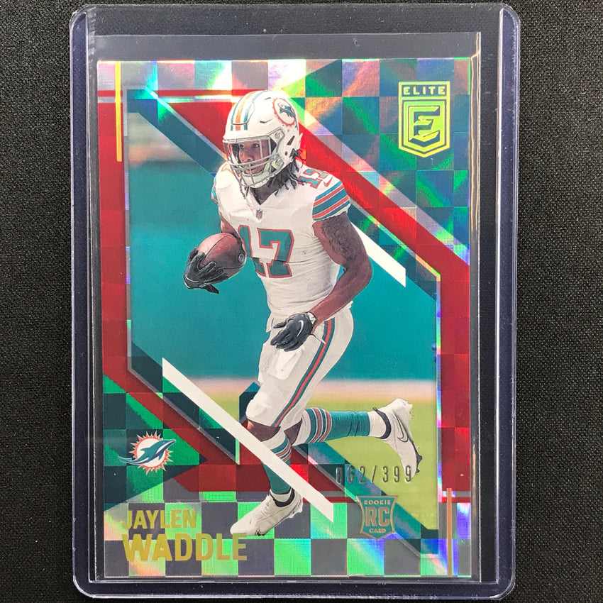 2021 Chronicles Jaylen Waddle Donruss Elite Rookie Red 62/399