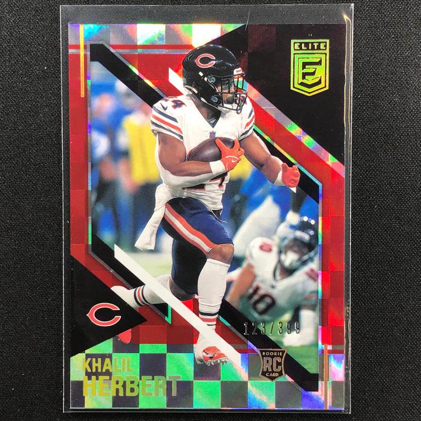 2021 Chronicles Khalil Herbert Donruss Elite Rookie Red 123/399