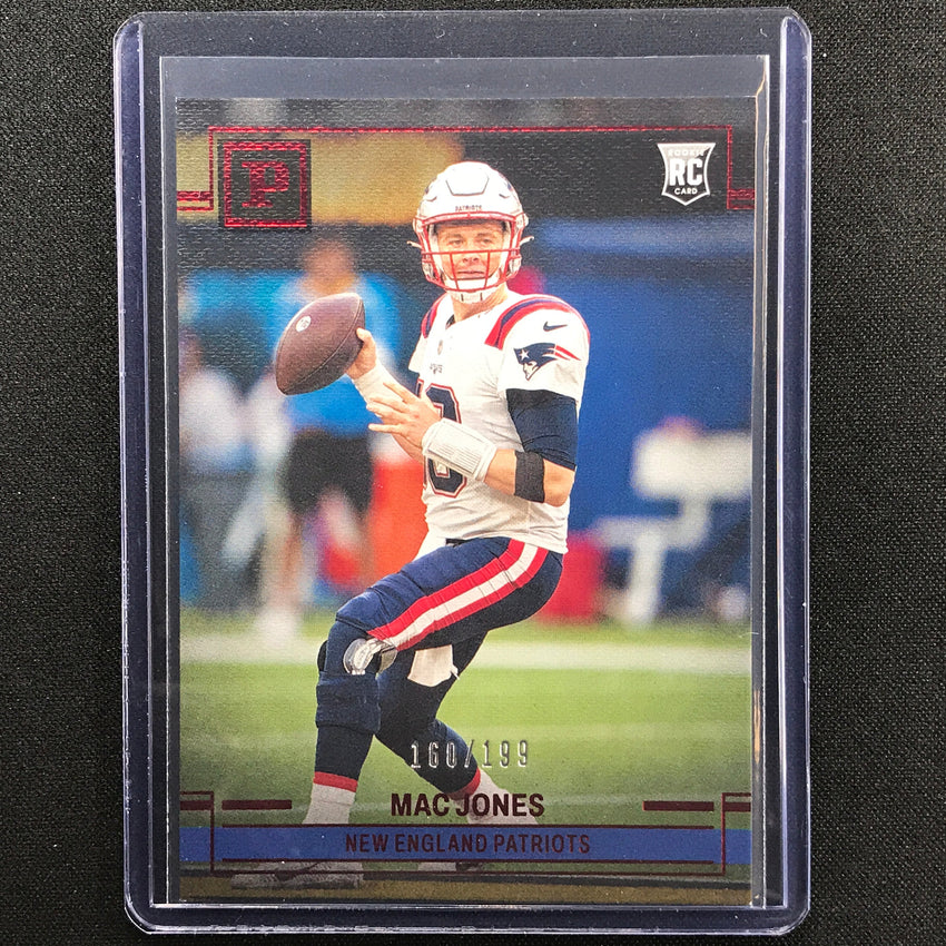 2021 Chronicles Mac Jones Panini Base Set Rookie Red 160/199