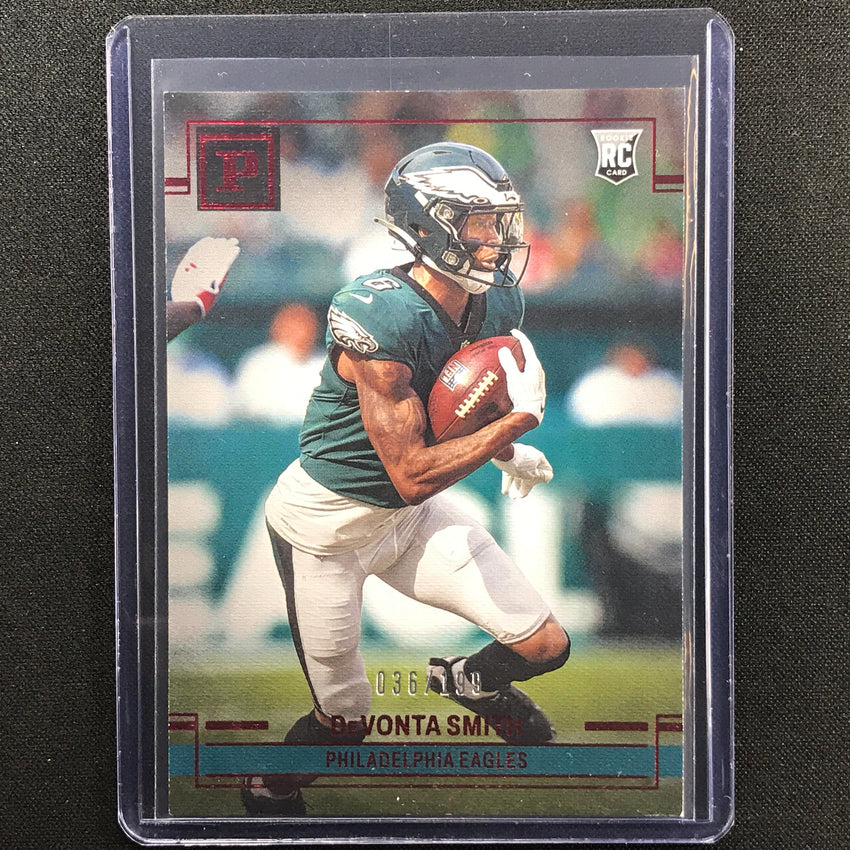 2021 Chronicles Devonta Smith Panini Base Set Rookie Red 36/199