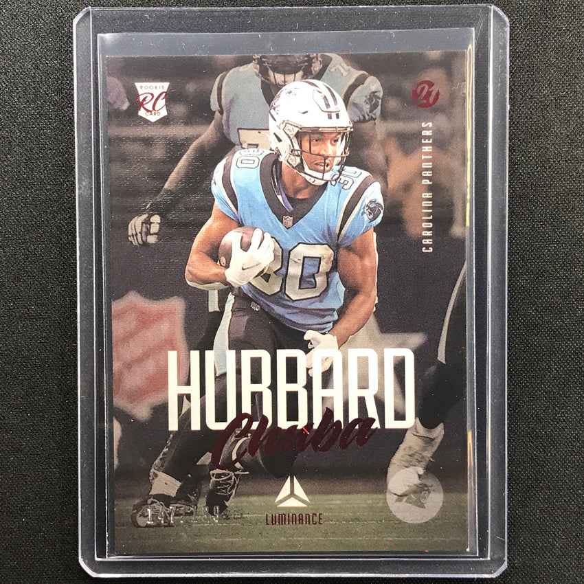 2021 Chronicles Chuba Hubbard Luminance Update Rookie Red 147/199