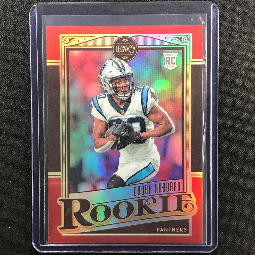2021 Chronicles Chuba Hubbard Legacy Update Rookie Red 37/99