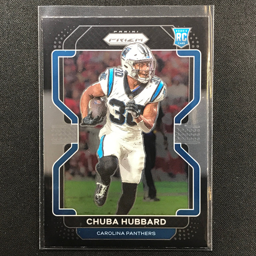 2021 Chronicles CHUBA HUBBARD Prizm Black Rookie Base #24