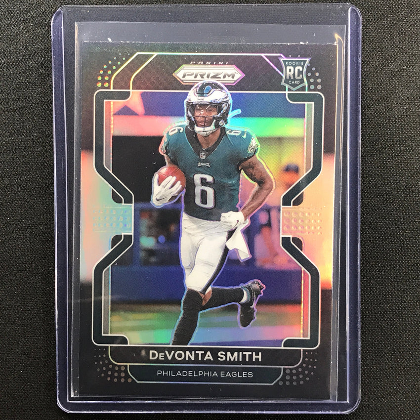 2021 Chronicles Devonta Smith Prizm Black Rookie Silver No 8