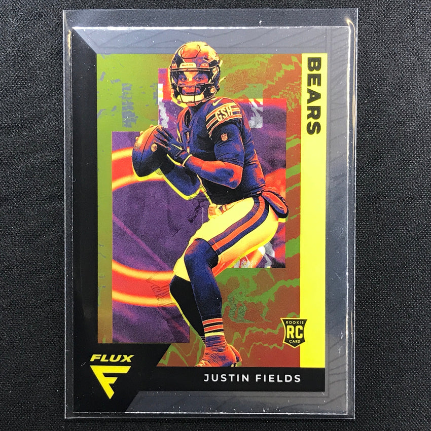 2021 Chronicles Justin Fields Flux Rookie Base No 3