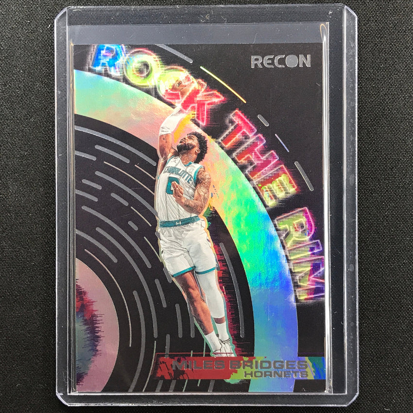 2021-22 Recon MILES BRIDGES Rock the Rim Base #17