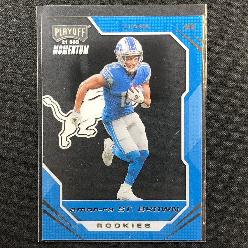 2021 Chronicles AMON-RA ST. BROWN Playoff Momentum Rookie Base #28