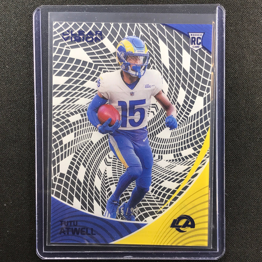 2021 Chronicles Tutu Atwell Clear Vision Rookie Blue 45/99