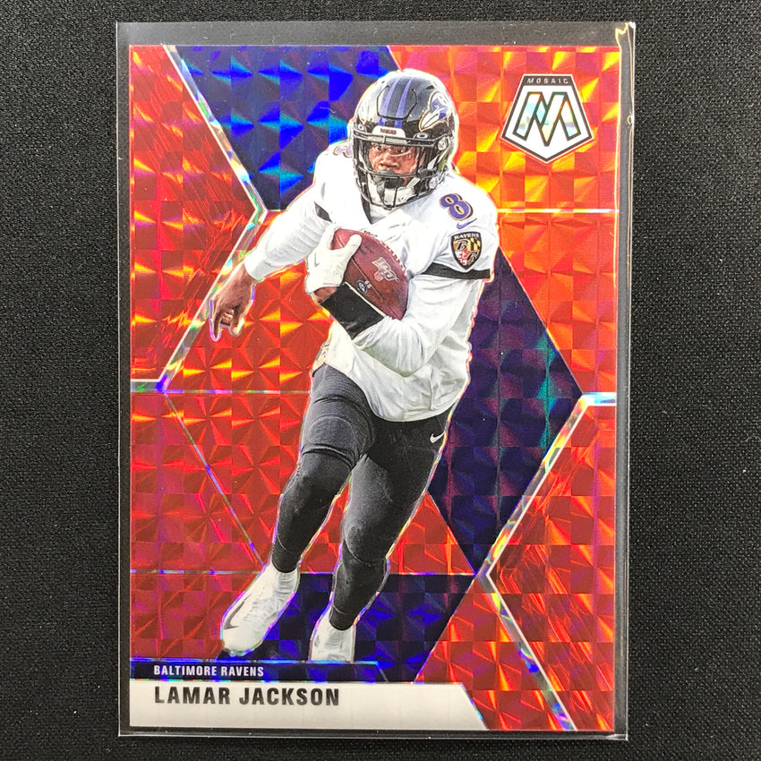2020 Mosaic Lamar Jackson Choice Fusion Red 53/80