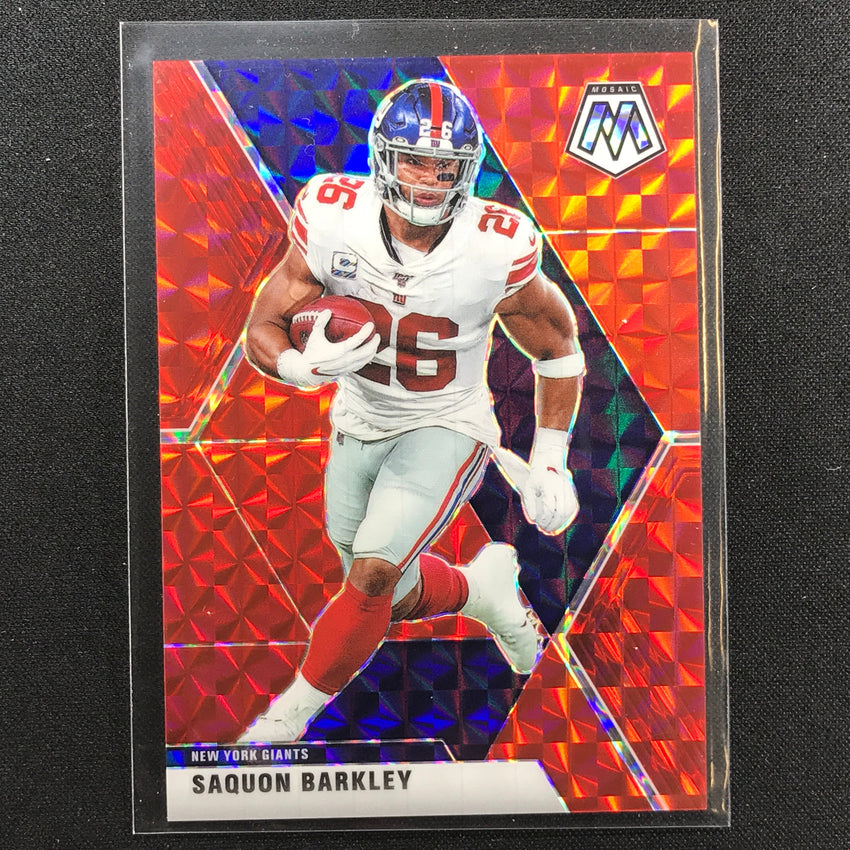 2020 Mosaic Saquon Barkley Choice Fusion Red 18/80
