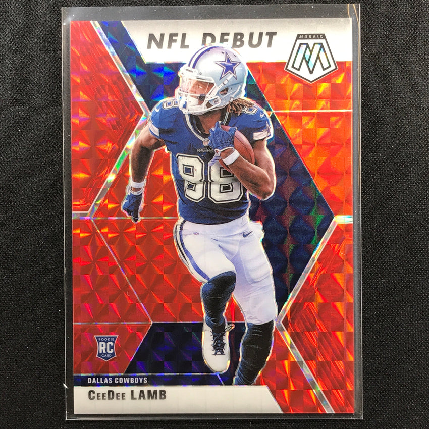 2020 Mosaic Ceedee Lamb Choice Nfl Debut Rookie Fusion Red 12/80