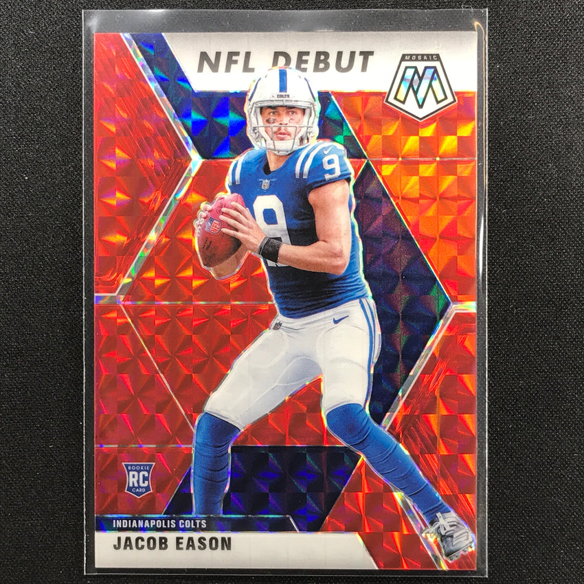 2020 Mosaic Jacob Eason Choice Nfl Debut Rookie Fusion Red 36/80