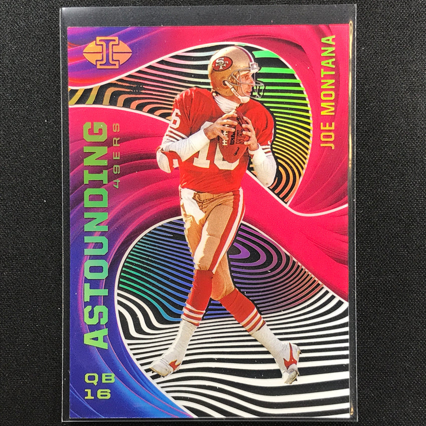 2020 Illusions Joe Montana Astounding Acetate Pink /399