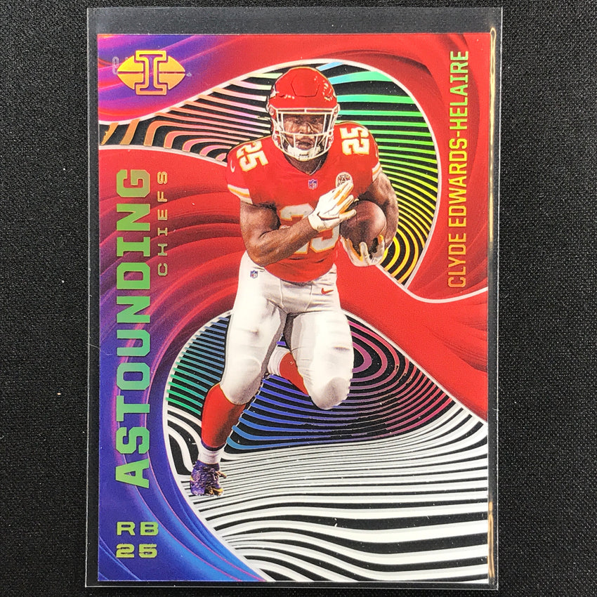 2020 Illusions Clyde Edwards-helaire Astounding Acetate Rookie Red /149