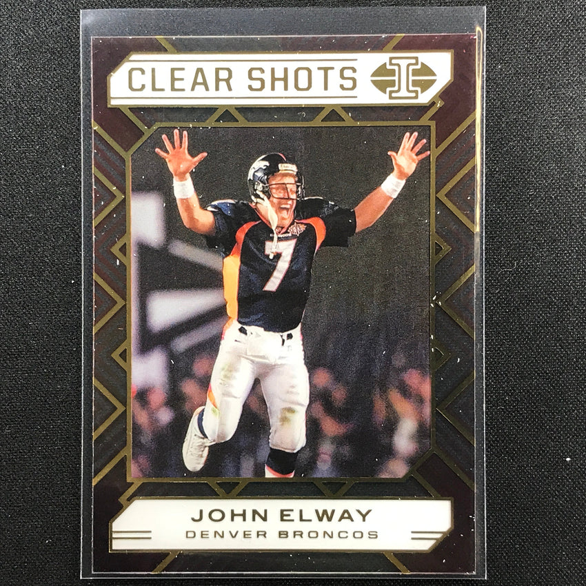 2020 Illusions JOHN ELWAY Clear Shots Acetate Base #15