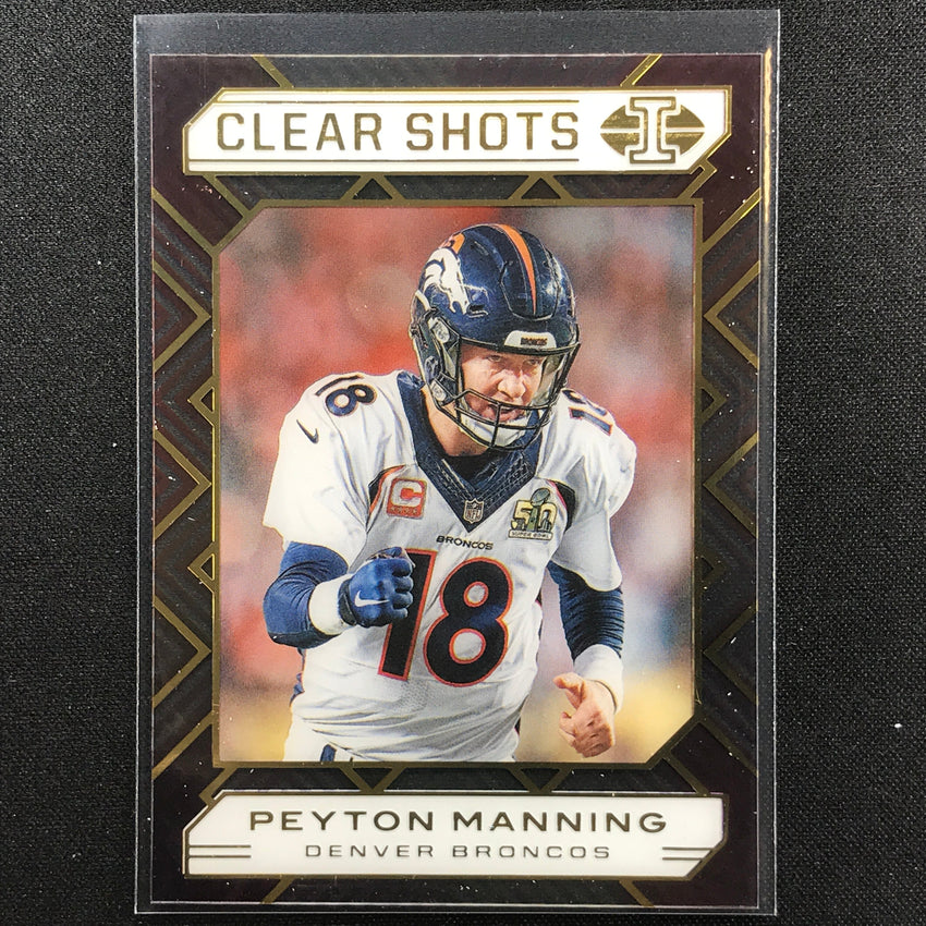 2020 Illusions PEYTON MANNING Clear Shots Acetate Base #16