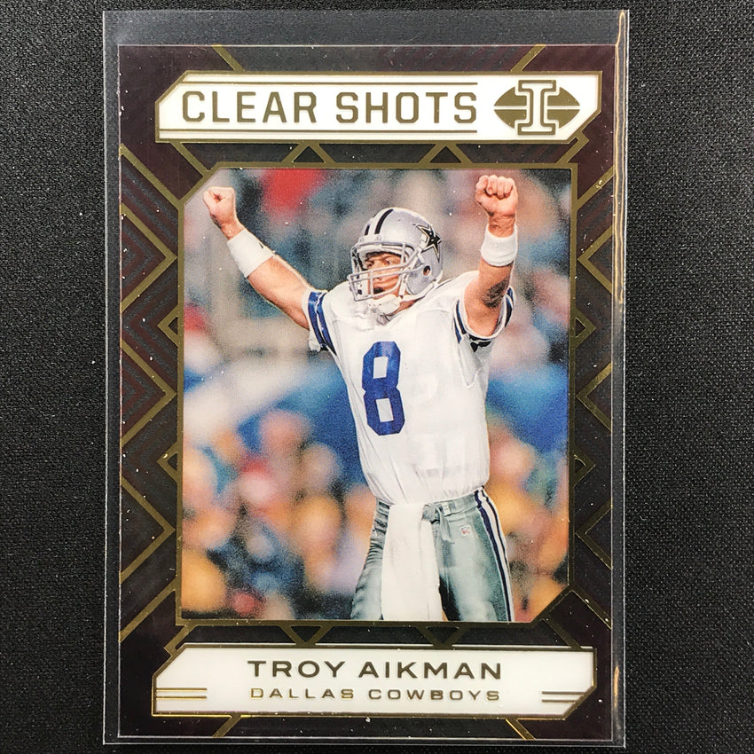 2020 Illusions TROY AIKMAN Clear Shots Acetate Base #19