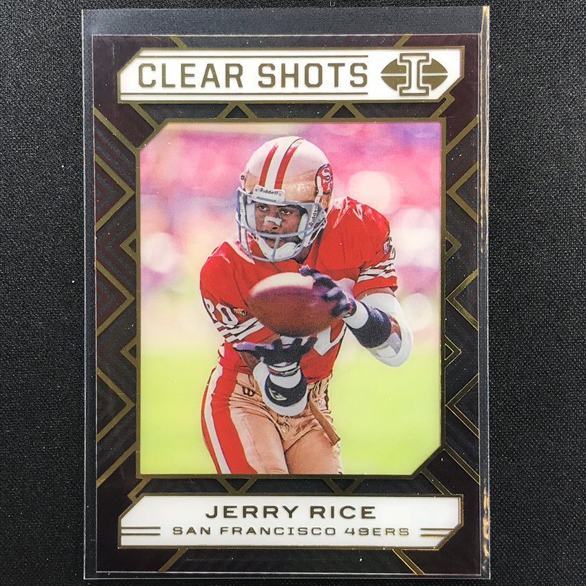 2020 Illusions JERRY RICE Clear Shots Acetate Base #20