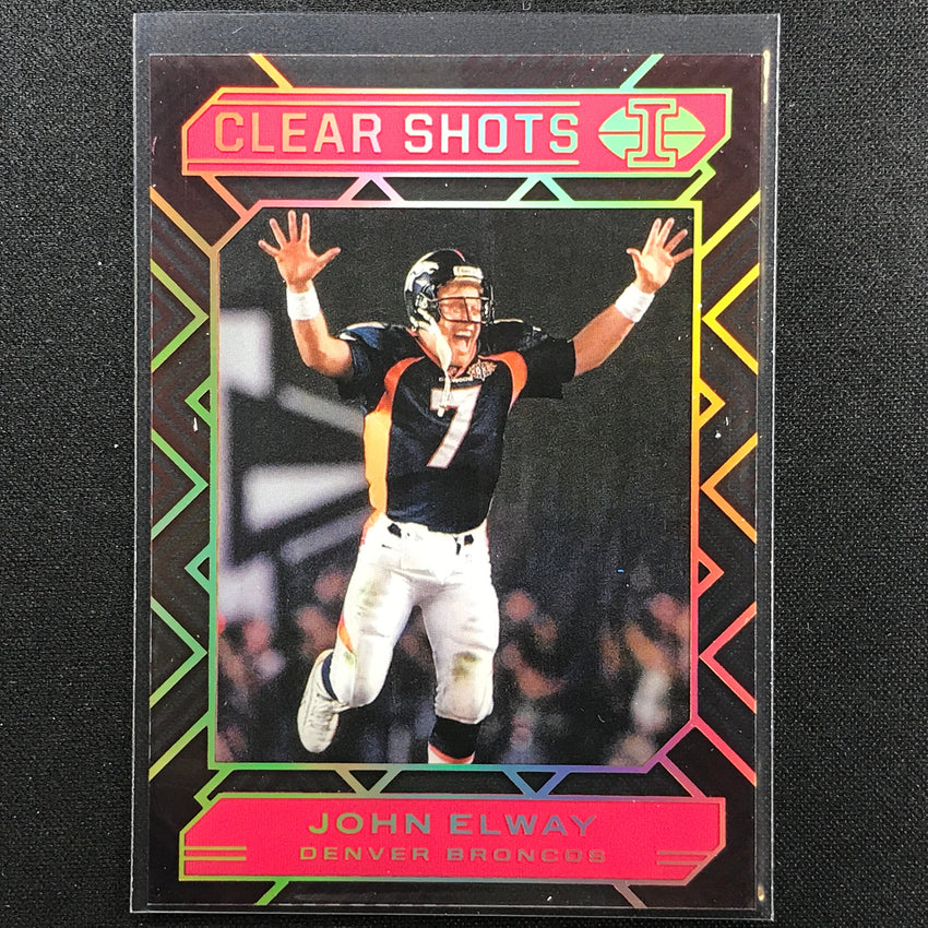 2020 Illusions John Elway Clear Shots Acetate Pink /399