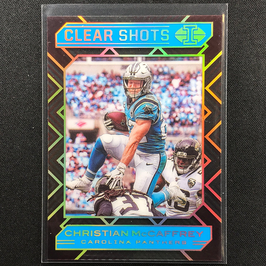 2020 Illusions Christian Mccaffrey Clear Shots Acetate Light Blue /299