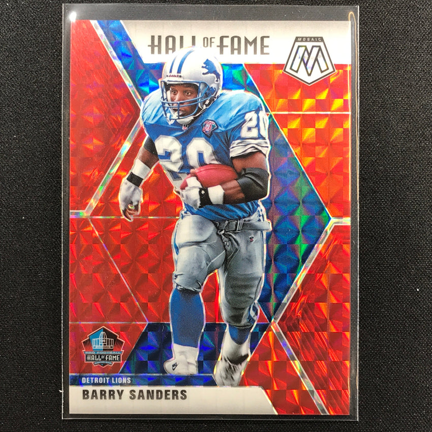 2020 Mosaic Barry Sanders Choice Hall Of Fame Fusion Red 33/80